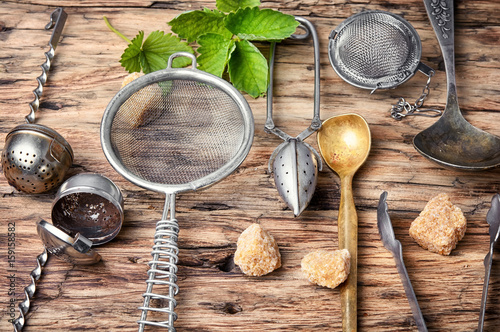 Fotografija kitchen utensil for tea-drinking