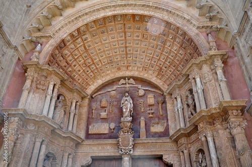 Eingang der Kathedrale La Seu in Palma de Mallorca
