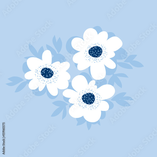 pale color summer floral pa...