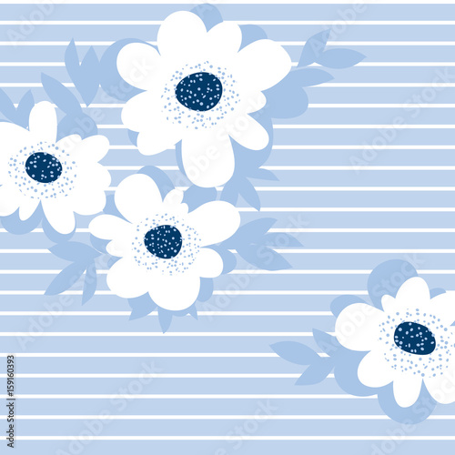 pale color summer floral pa...