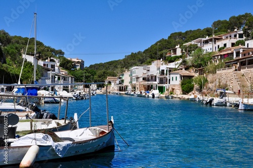 Tableau sur toile Fischerdorf Cala Figuera