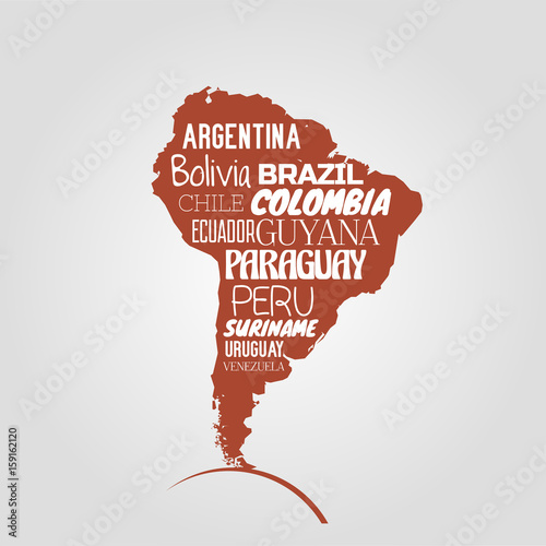 South America map