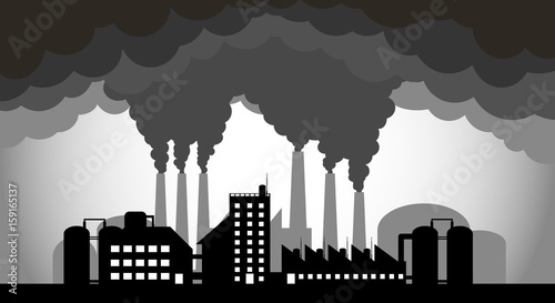 Industrial factories are polluting the environment