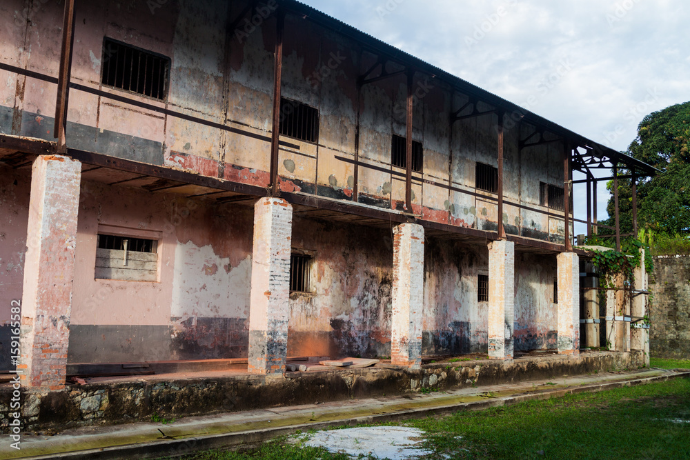 Building of a prison Camp de la Transportation in St Laurent du Maroni, French Guiana