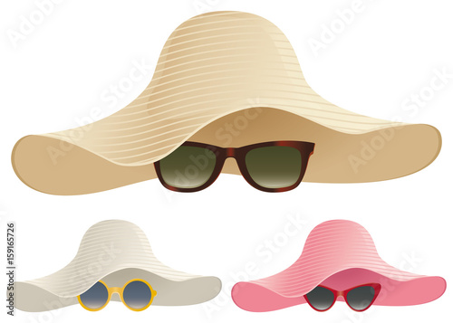 Floppy hat sunglasses