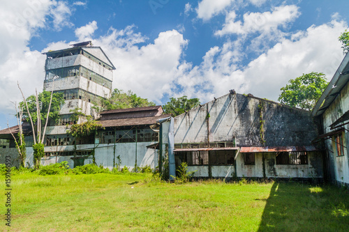 Former sugarcane factory at Marienburg plantation in Suriname