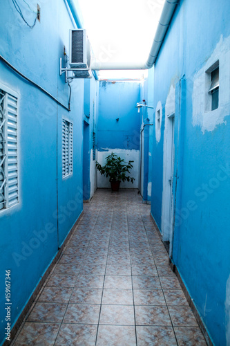 Corridor of a cheap hotel in Boa Vista, Brazil © Matyas Rehak
