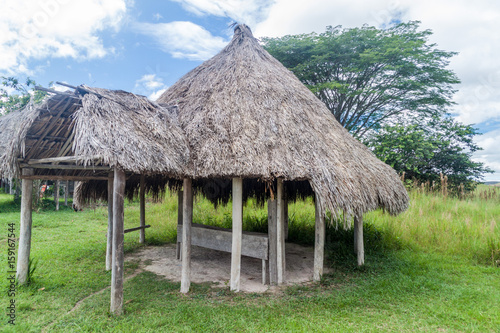 Simple house in an indigenous village in Gran Sabana region of Venezuela