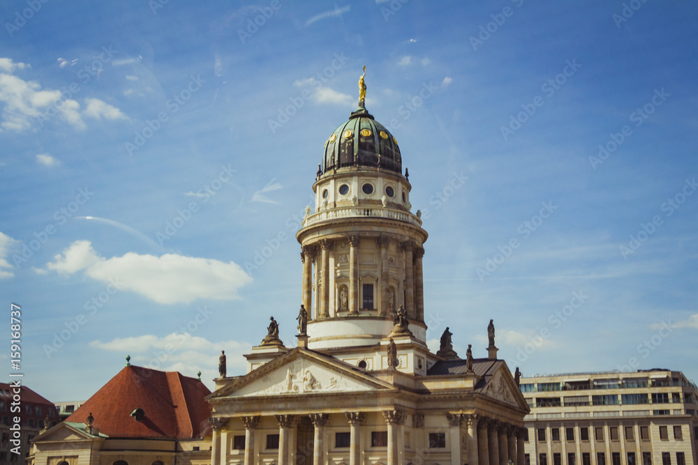 Obraz premium The French cathedral in the city of berlin