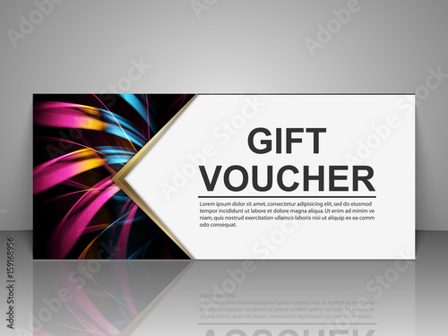 Gift voucher template.