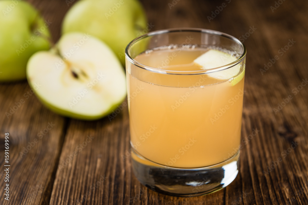 Portion of Juice (apple) (selective focus) Portion of Juice (apple) (selective focus)