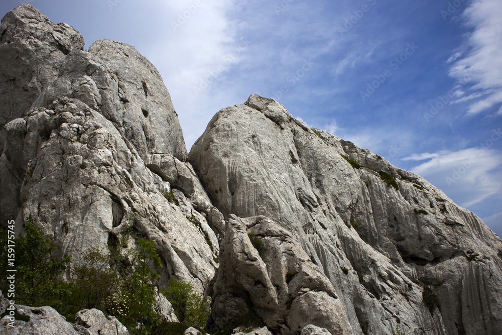 Tulove grede, part of Velebit mountain in Croatia, landscape.