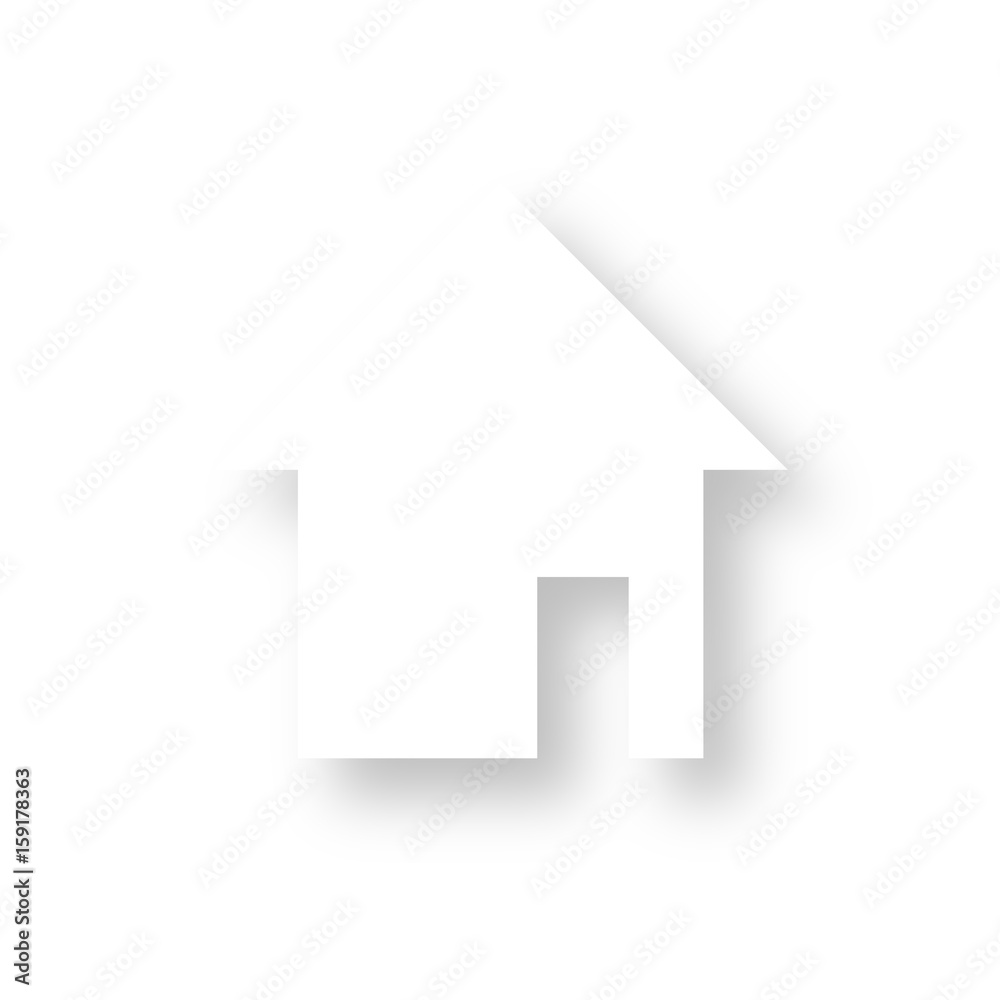 Icon mit Schatten - Haus Icon mit Schatten - Haus
