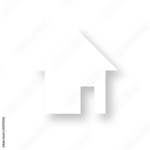 Icon mit Schatten - Haus