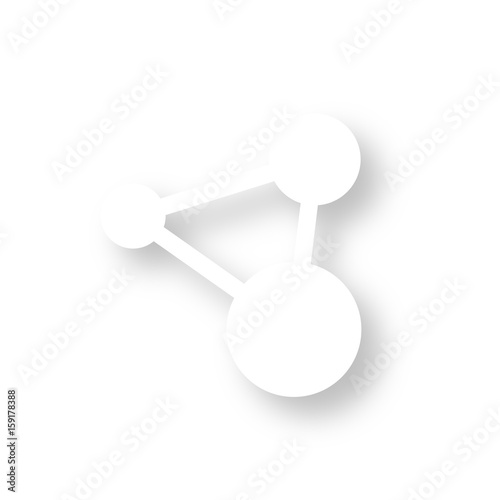 Icon mit Schatten - Vernetzung