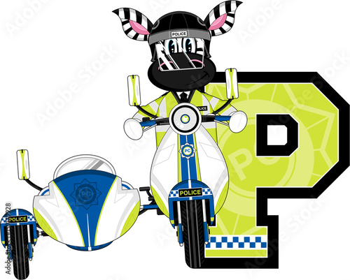 P is for Policeman - Zebra
