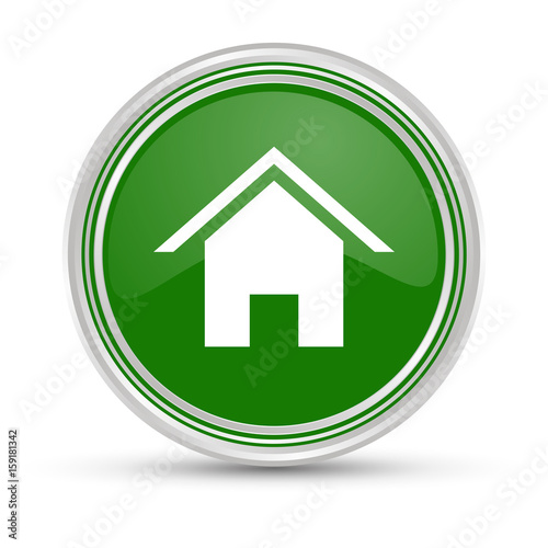 Grüner Button - Haus - Immobilien
