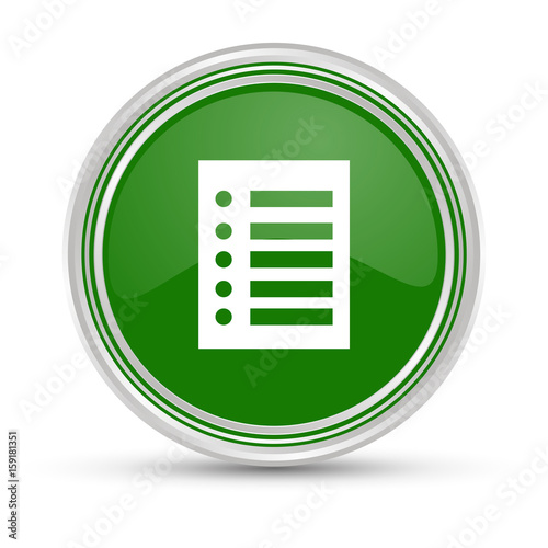 Grüner Button - Liste - Dokument
