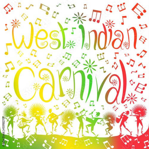 West Indian Carnival Blur Poster.