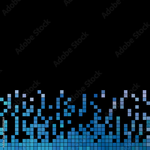 abstract vector square pixel mosaic background