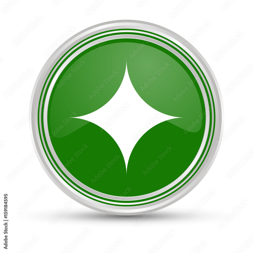 Grüner Button - Glanzlicht - Funkeln Grüner Button - Glanzlicht - Funkeln