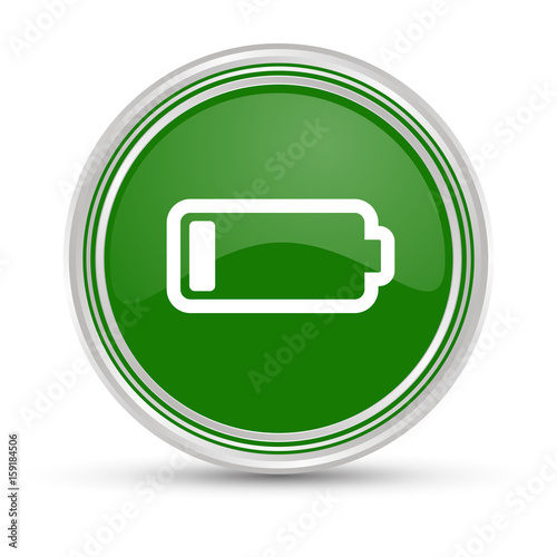 Grüner Button - Leerer Akku - Batterie