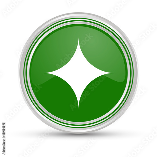 Grüner Button - Glanzlicht - Funkeln