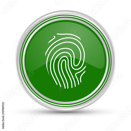 Grüner Button - Fingerabdruckscanner