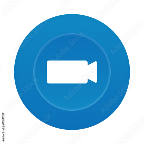 Runder 3D Button - Filmkamera