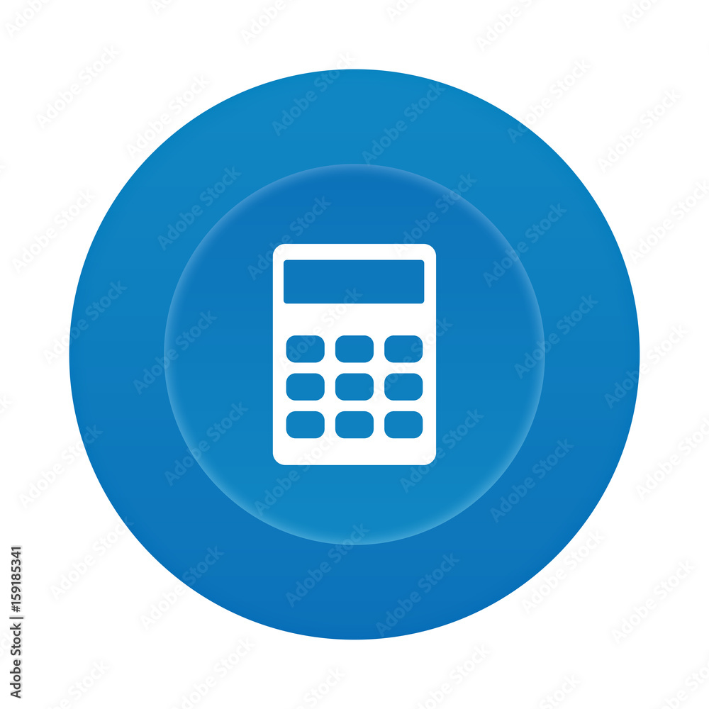 Runder 3D Button - Taschenrechner Runder 3D Button - Taschenrechner