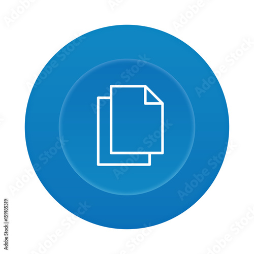 Runder 3D Button - Dokumente