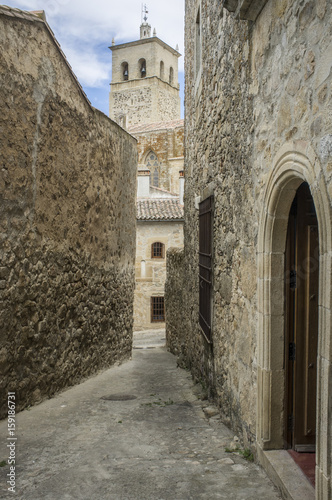 Fototapeta Naklejka Na Ścianę i Meble -  Torre Nueva of Church of Santa Maria la Mayor, Trujillo, Spain