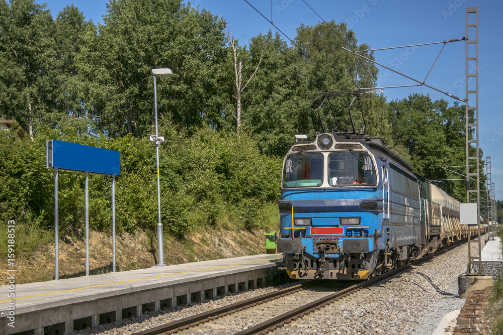 Naklejka premium cargo train