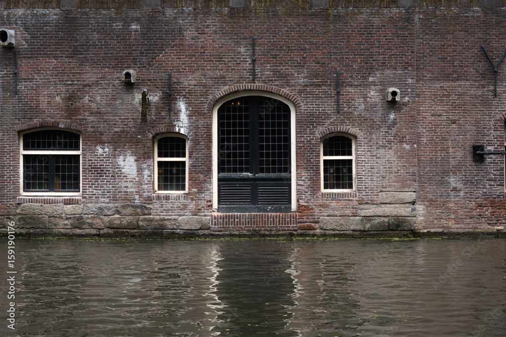 Dutch yard cellar and canal Dutch yard cellar and canal