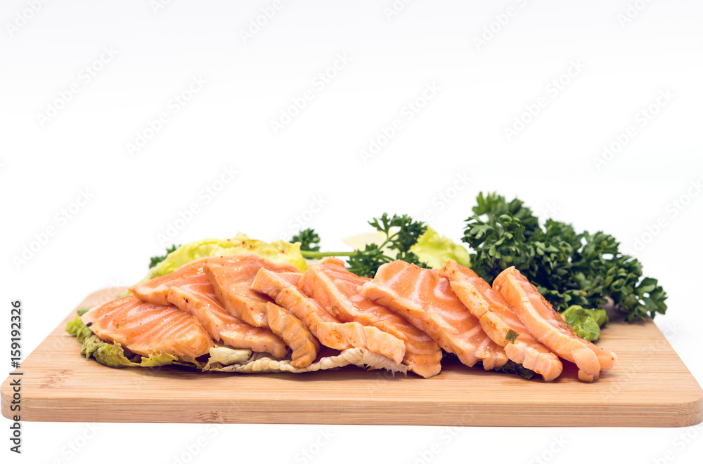 Salmon Tataki Japanese food salmon fillet Salmon Tataki Japanese food salmon fillet
