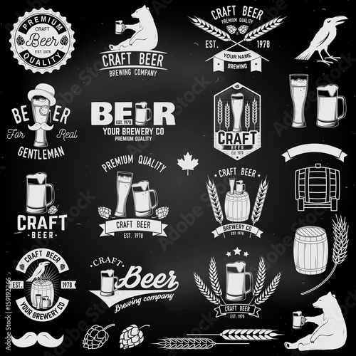 Vintage design for bar, pub and restaurant business.