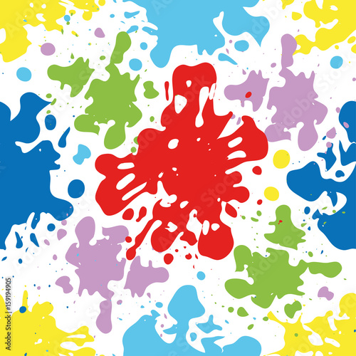 Blots on white background.