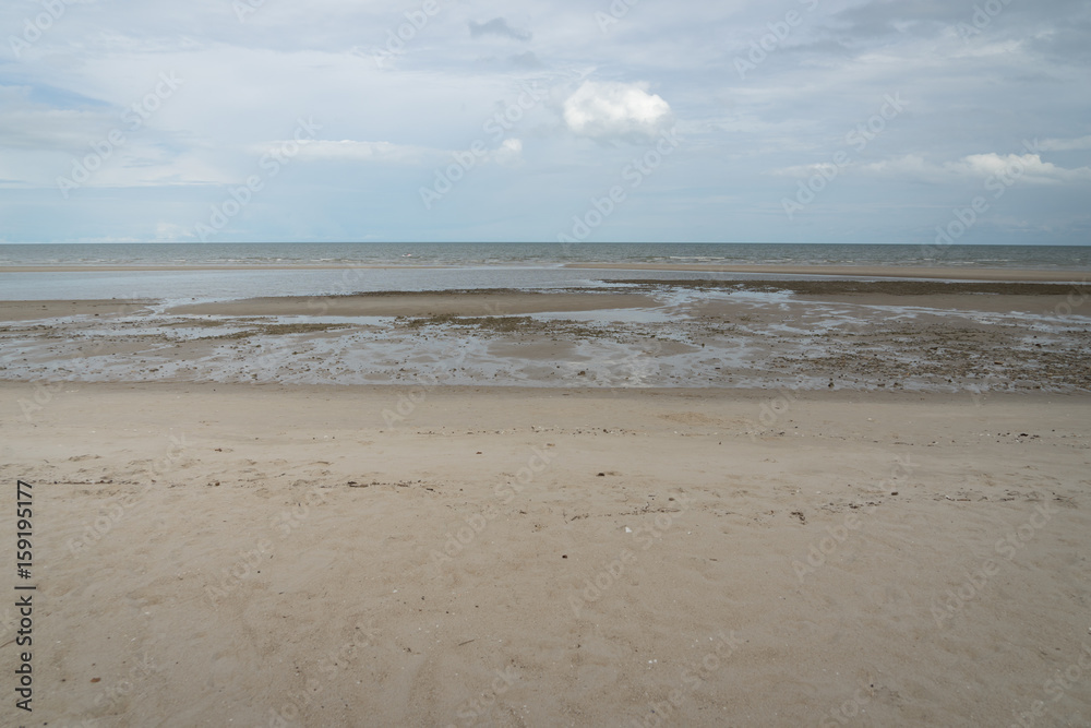 beach ocean relax sand summer sunlight cloud beauty