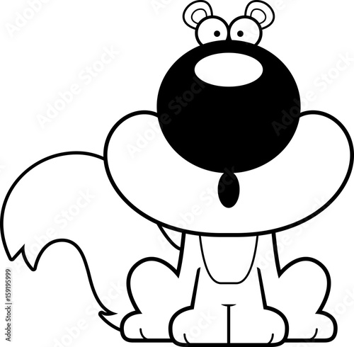 Surprised Cartoon Squirrel