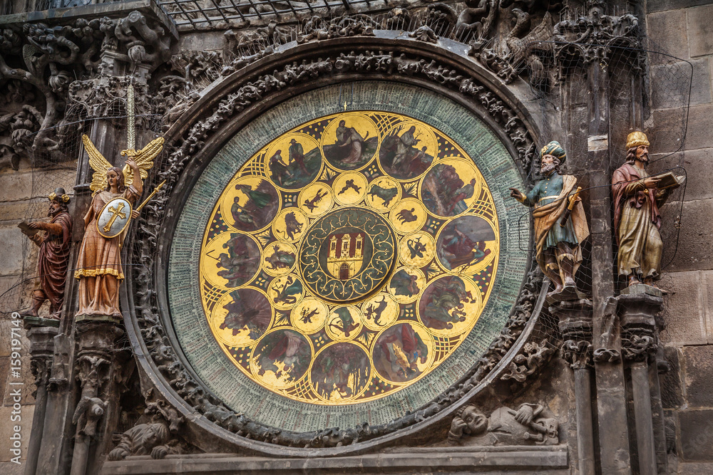 Detail of Prague astronomical clock
