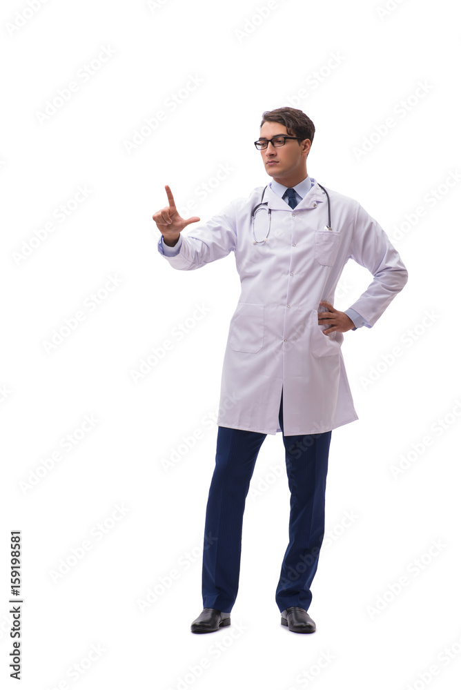 Young doctor isolated on white background Young doctor isolated on white background