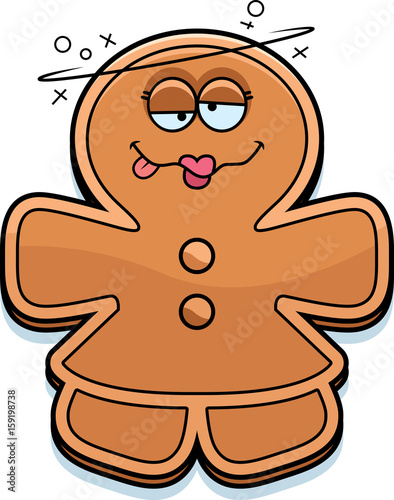 Drunk Cartoon Gingerbread Woman