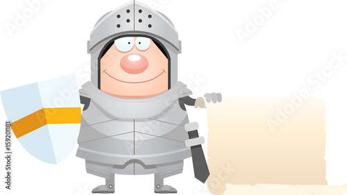 Cartoon Knight Sign