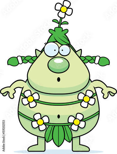 Surprised Cartoon Forest Sprite