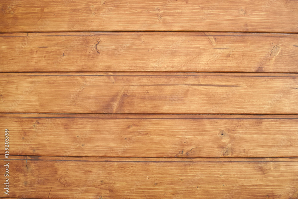 Naklejka premium Old rough wooden planks, close-up