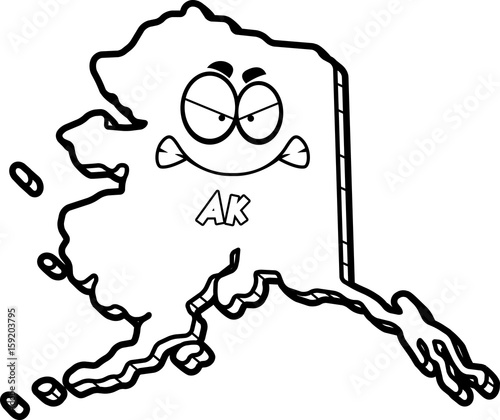 Cartoon Angry Alaska