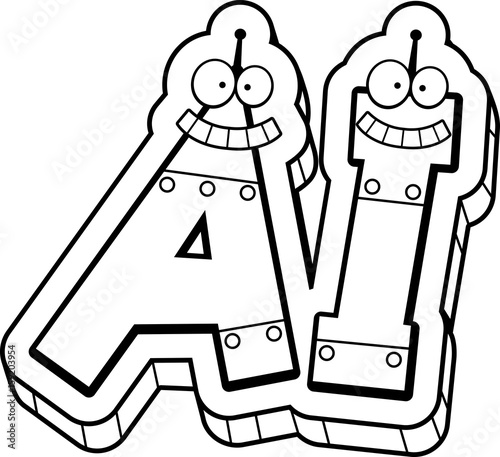 Cartoon AI Text