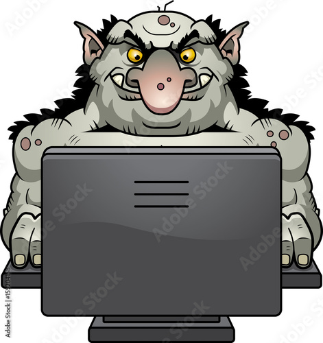 Cartoon Internet Troll