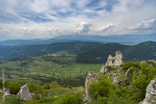 View of Italy from Rocca Calascio Castle  Abruzzo