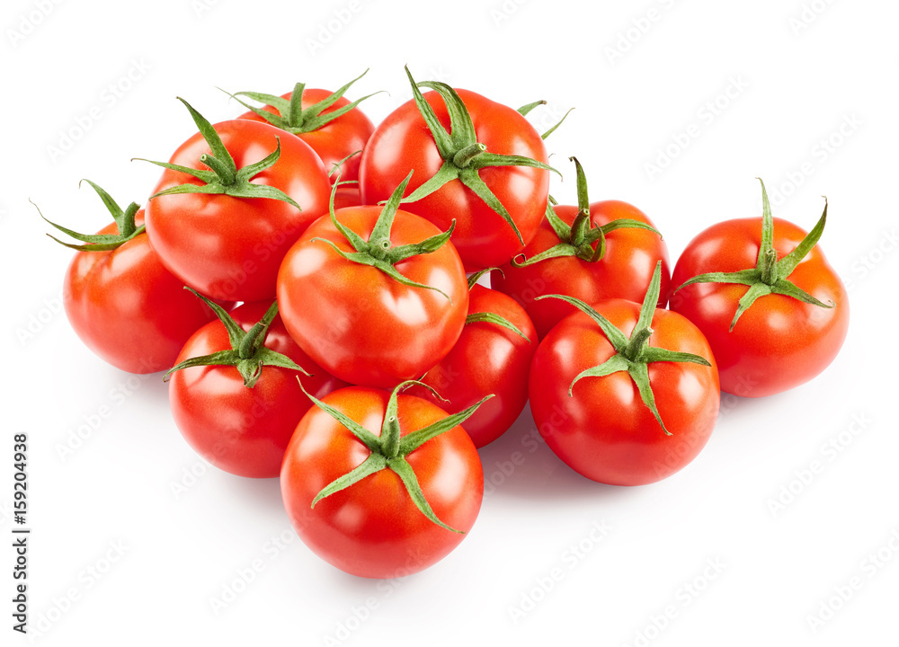 Tomatoes isolated on white background